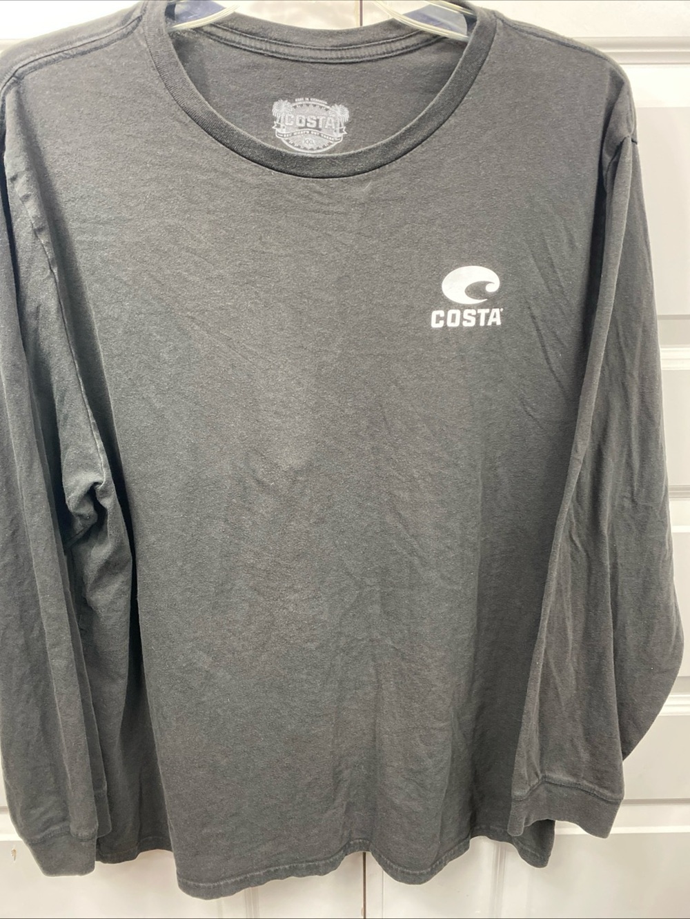 Costa Del Mar Black Long Sleeve Graphic T-Shirt 2XL Men’s XXL Wave Explore